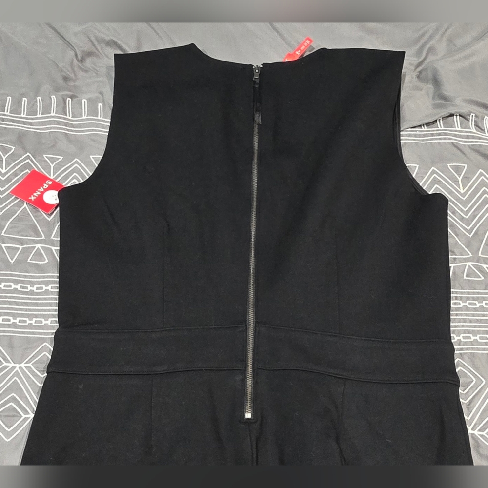 SPANX Perfect Sleeveless Jumpsuit In Black Size Large Tall - Picture 7 of 11